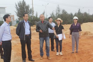 Chủ tịch UBND tỉnh Quảng Bình kiểm tra tiến độ Dự án Khu Du lịch Indochina Quảng Bình Resort của Công ty cổ phần Đông Dương Miền Trung