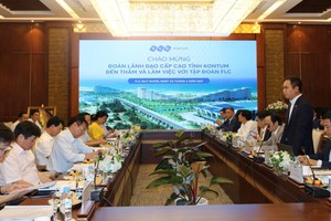 Đoàn công tác tỉnh Kon Tum làm việc với lãnh đạo Tập đoàn FLC.