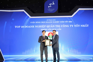 Phân bón Cà Mau nhận giải Top 10 Doanh nghiệp Quản trị công ty tốt nhất