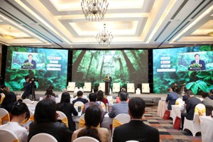 Toàn cảnh Hội thảo Phát triển bền vững 2025 với chủ đề “Động lực cho kỷ nguyên bền vững” do Báo Tài chính - Đầu tư tổ chức. Ảnh: Đức Thanh