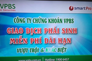 VPBS công bố miễn phí giao dịch phái sinh dài hạn