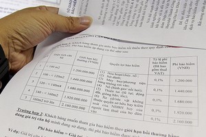 Rất nhiều mức giá bán bảo hiểm đã được chào mời cho cư dân chung cư 