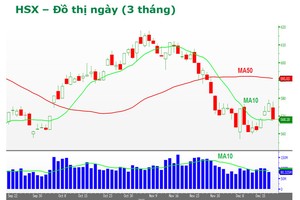 Biểu đồ kỹ thuật VN-Index. Nguồn: VPBS