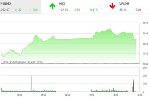 Phiên chiều 19/1: Tiền chảy ồ ạt, VN-Index vẫn hạ nhiệt cuối phiên