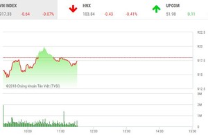 Phiên sáng 26/11: Nhà đầu tư đứng nhìn, thị trường chưa thể gượng dậy