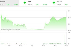 Phiên chiều 10/5: Cổ phiếu vừa và nhỏ khởi sắc
