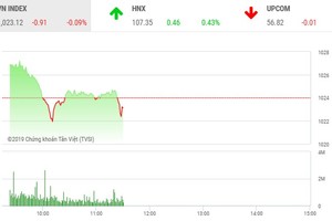 Phiên sáng 8/11: Giao dịch ảm đạm, VN-Index tiếp tục điều chỉnh