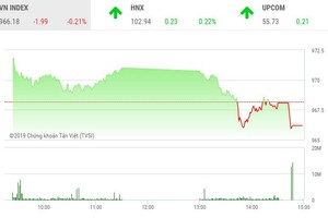 Phiên chiều 13/12: Bị bluechip ép, VN-Index ngậm ngùi quay đầu