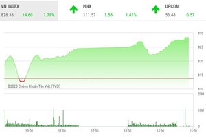 Giao dịch chứng khoán chiều 11/5: VN-Index tiến sát 830 điểm, cổ phiếu dầu khí nổi sóng