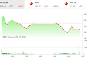 Giao dịch chứng khoán chiều 15/5: Lực bán dâng cao, thị trường tiếp tục lùi bước
