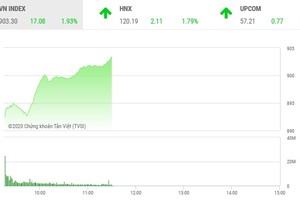 Giao dịch chứng khoán sáng 8/6: Tiếp tục nổi sóng, VN-Index vượt ngưỡng 900 điểm