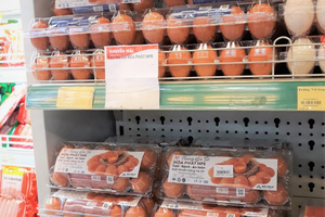 Trứng gà Hòa Phát tại siêu thị