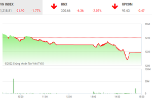 Giao dịch chứng khoán chiều 23/5: Lực cầu cuối phiên chặn đà rơi mạnh của VN-Index