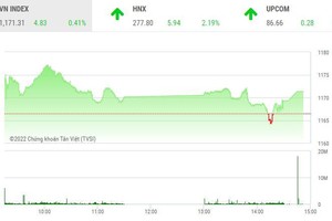 Giao dịch chứng khoán chiều 8/7: Nhiều cổ phiếu nổi sóng, nhưng dòng bank cản bước VN-Index