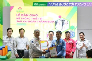 Lễ bàn giao hệ thống thiết bị sau khi hoàn thành bảo dưỡng sửa chữa