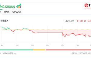 Nhóm cổ phiếu ngân hàng đảo chiều, VN-Index vẫn giữ được mốc 1.300 điểm