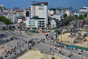 Dự án đường Vành đai 1 đoạn Hoàng Cầu - Voi Phục phấn đấu thông xe toàn tuyến trước dịp 2/9