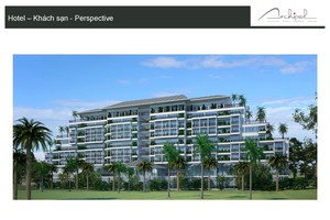 Phối cảnh dự án khách sạn 5 sao đầu tiên tại Hà Tĩnh do Công ty cổ phần MC Fish Việt Nam làm chủ đầu tư. 