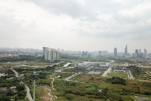 Quận 2 nhìn từ trên cao (ảnh:Trọng Tín)