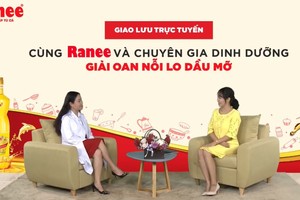 TS-BS. Phan Bích Nga, Giám đốc Trung tâm Khám và Tư vấn dinh dưỡng trẻ em, Viện Dinh dưỡng Quốc gia trong buổi Giao lưu trực tuyến “Giải oan nỗi lo dầu mỡ”
