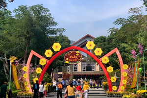 Tháng giêng là tháng ăn chơi. Cáp treo Núi Cấm khắp nơi đổ về.