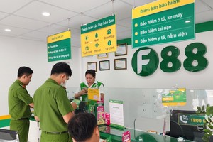 Công an kiểm tra tại một cơ sở của F88.