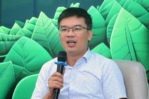 TS Hà Quang Anh Giám đốc Trung tâm Phát thải carbon thấp, Cục Biến đổi khí hậu, Bộ Tài nguyên và Môi trường. Ảnh Dũng Minh.