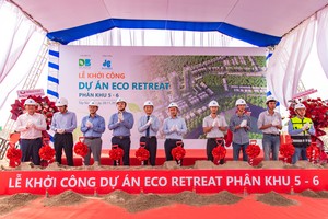 Tập đoàn Xây dựng Hòa Bình và Chủ đầu tư DB Group (Nhà sáng lập Ecopark) tổ chức Lễ khởi công xây dựng Dự án Khu đô thị sinh thái, thương mại du lịch xã Bến Lức, tỉnh Tây Ninh (Eco Retreat).