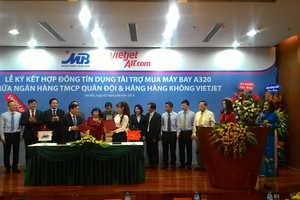MB và Vietjet Air ký hợp đồng tín dụng tài trợ mua máy bay A320