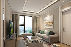 Phối cảnh phòng khách của căn hộ King Palace