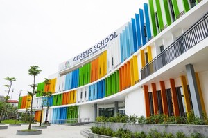 Trường Mầm non và Tiểu học Genesis của  Capital House tại Khu đô thị Tây Hồ Tây đã được VGBC trao chứng nhận LOTUS hạng vàng - giai đoạn hoàn công.