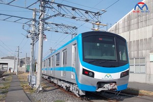 Đoàn tàu Metro số 1 đã được chạy thử bên Nhật và dự kiến chuyển về Việt Nam vào tháng 10.