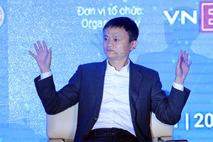 Tỷ phú Jack Ma tại VEPF 2017 Ảnh: Ngọc Thành