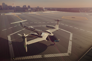 Dịch vụ uberAIR có thể được thử nghiệm từ 2020. Ảnh: CNN