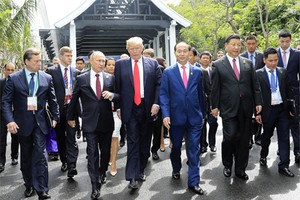 Chủ tịch nước Trần Đại Quang và lãnh đạo các nền kinh tế APEC tại Đà Nẵng.