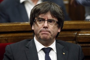 Cựu thủ hiến Catalonia Carles Puigdemont. Ảnh: AFP.
