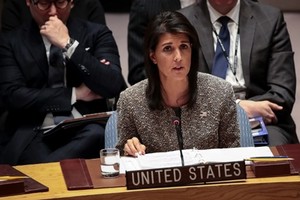 Đại sứ Mỹ tại Liên Hợp Quốc Nikki Haley. Ảnh: AFP