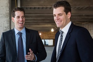 Anh em nhà Winklevoss đã có tài sản tỷ USD nhờ Bitcoin. Ảnh: AFP