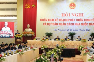 Hội nghị trực tuyến Chính phủ với địa phương diễn ra trong hai ngày 28 và 29/12. Ảnh: Xuân Tuyến