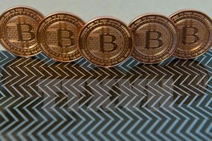 Đồng bitcoin tại Washington, DC.. (Nguồn: AFP/TTXVN)