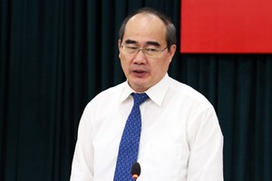 Bí thư Thành ủy TP HCM Nguyễn Thiện Nhân. Ảnh: Thiên Ngôn.