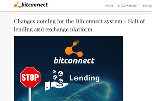 Hàng ngàn người Việt hoảng loạn: Bitconnect dừng hoạt động