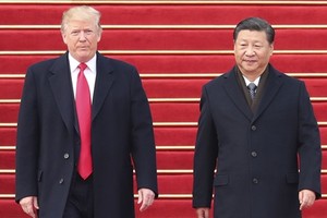 Tổng thống Mỹ Trump và Chủ tịch Trung Quốc Tập Cận Bình gặp nhau hồi tháng 11 ở Trung Quốc. Ảnh: Xinhua