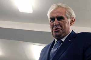 Tổng thống Czech Milos Zeman. Ảnh: AFP.