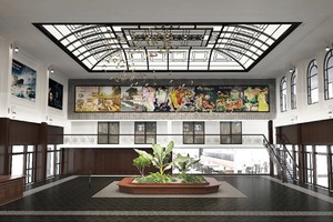 Khu sảnh lớn trệt sau khi được cải tạo. Ảnh: SASCO.