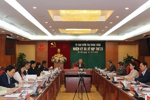 Thông cáo báo chí kỳ họp 23 của Ủy ban Kiểm tra Trung ương