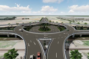 Nút giao thông 2 tầng ở Quảng Nam hoàn thành trong năm