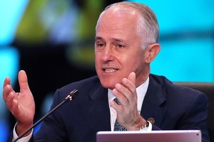 Thủ tướng Australia Malcolm Turnbull phát biểu tại Hội nghị Cấp cao Đặc biệt ASEAN – Australia, thành phố Sydney, Australia, ngày 18/3. Ảnh: Reuters.