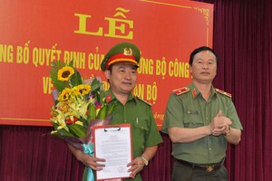 Công bố quyết định của Bộ trưởng Bộ Công an về công tác cán bộ