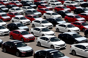 Từ đầu năm đến nay, lô xe Honda nhập từ Thái Lan vẫn chiếm phần lớn lượng xe con nhập khẩu vào Việt Nam. Ảnh: Quốc Đoan.